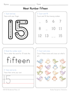 Number Recognition Activity Sheets
