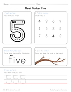 Number Recognition Activity Sheets