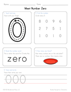 Number Recognition Activity Sheets