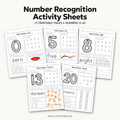 Number Recognition Activity Sheets