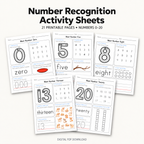 Number Recognition Activity Sheets