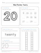 Number Recognition Activity Sheets