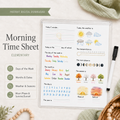 Morning Time Sheet - Elementary