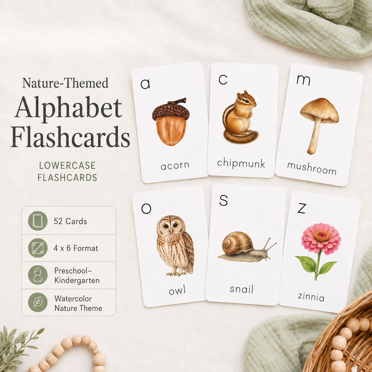 Lowercase Alphabet Flashcards